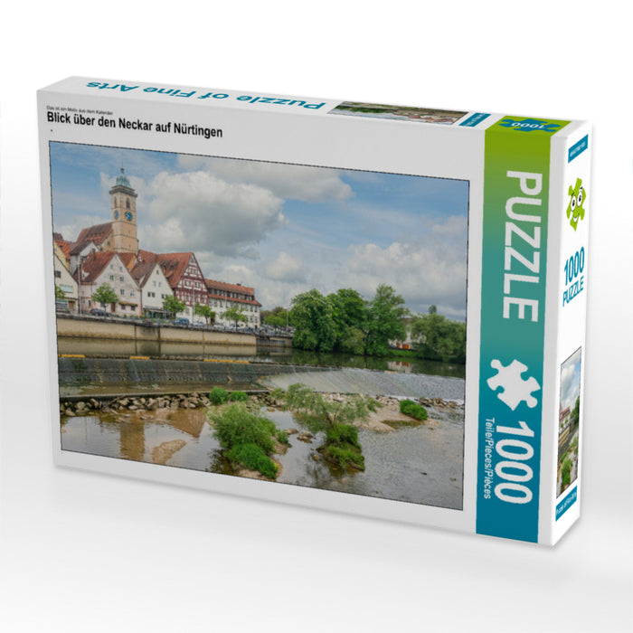 Blick über den Neckar auf Nürtingen - CALVENDO Foto-Puzzle - calvendoverlag 29.99