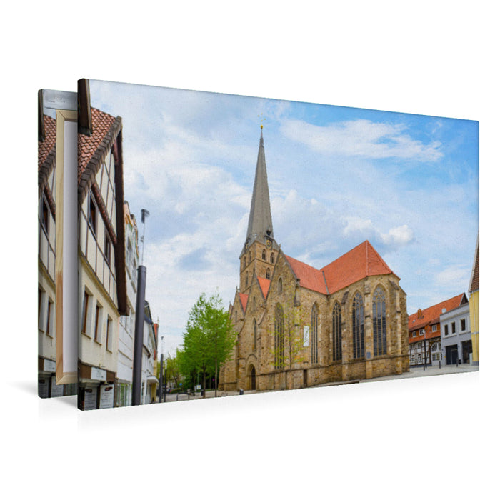 Premium Textil-Leinwand Premium Textil-Leinwand 120 cm x 80 cm quer Die St. Johannis Kirche