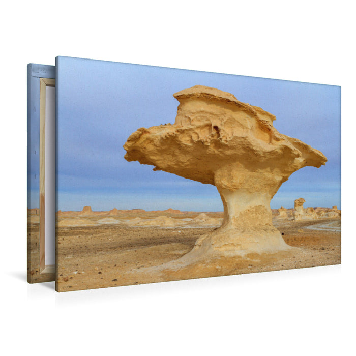 Premium textile canvas Premium textile canvas 120 cm x 80 cm landscape Rocks in the wise desert 
