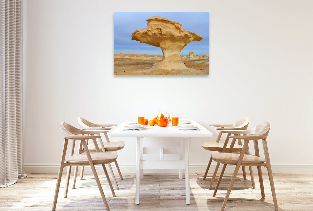 Premium textile canvas Premium textile canvas 120 cm x 80 cm landscape Rocks in the wise desert 