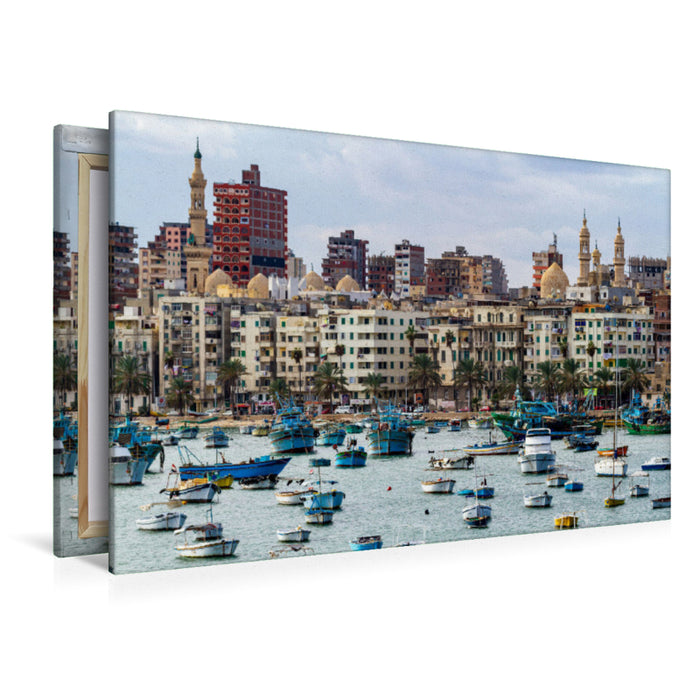 Premium textile canvas Premium textile canvas 120 cm x 80 cm landscape Alexandria 
