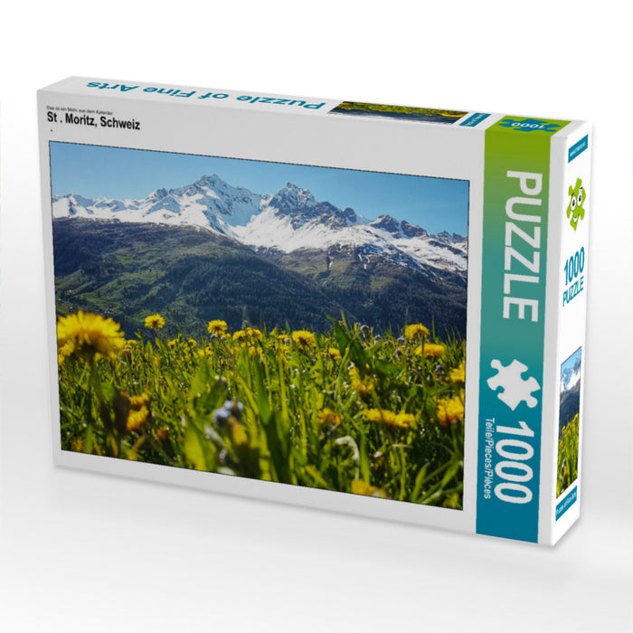 St . Moritz, Schweiz - CALVENDO Foto-Puzzle - calvendoverlag 29.99