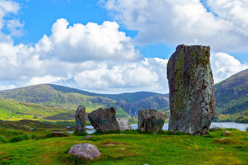 Premium textile canvas Premium textile canvas 120 cm x 80 cm across A motif from the calendar Magical places - stone circles, dolmens, megaliths 