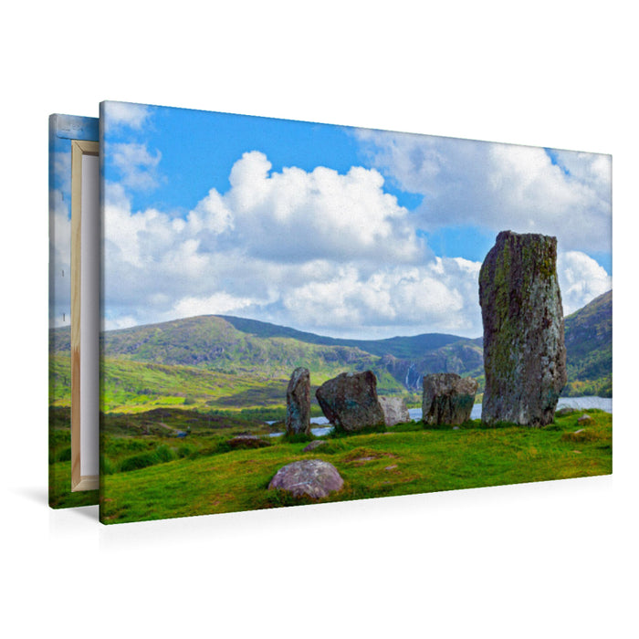 Premium textile canvas Premium textile canvas 120 cm x 80 cm across A motif from the calendar Magical places - stone circles, dolmens, megaliths 