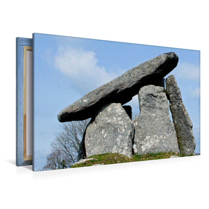 Premium textile canvas Premium textile canvas 120 cm x 80 cm across A motif from the calendar Magical places - stone circles, dolmens, megaliths 