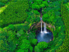 Luftaufnahme der Wailua Wasserfälle in Kauai, Hawaii, USA - CALVENDO Foto-Puzzle - calvendoverlag 29.99