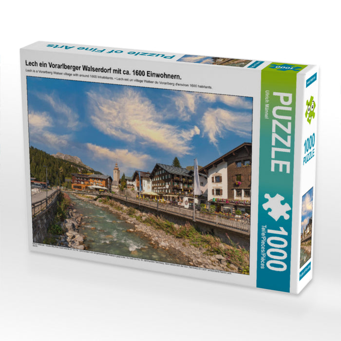 Lech ein Vorarlberger Walserdorf mit ca. 1600 Einwohnern. - CALVENDO Foto-Puzzle - calvendoverlag 29.99