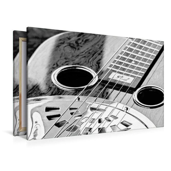 Premium textile canvas Premium textile canvas 120 cm x 80 cm across A motif from the Dobro Guitar calendar 