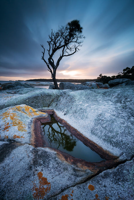 Premium textile canvas Premium textile canvas 80 cm x 120 cm high Bay of Fires - Tasmania 