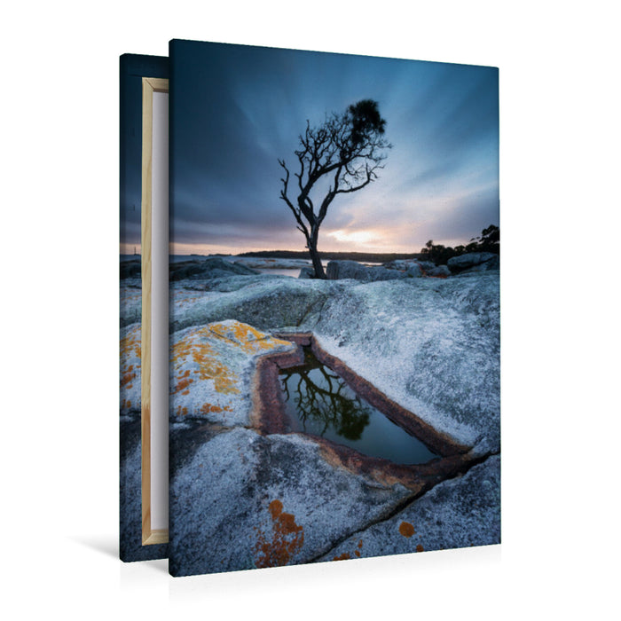 Premium textile canvas Premium textile canvas 80 cm x 120 cm high Bay of Fires - Tasmania 