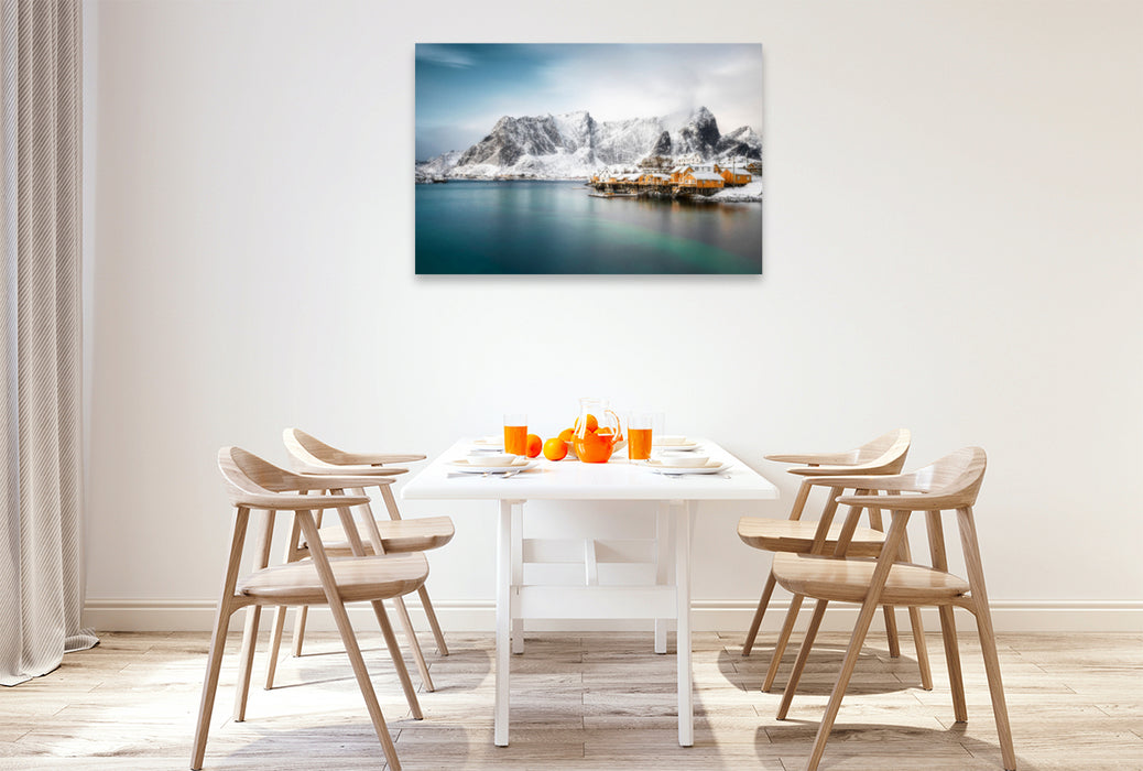 Premium textile canvas Premium textile canvas 120 cm x 80 cm across A motif from the Scandinavian Dream calendar 