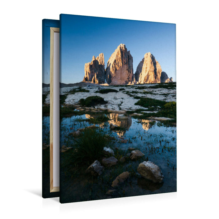 Premium textile canvas Premium textile canvas 80 cm x 120 cm high A motif from the Dolomites calendar - journey to discover the pale mountains 