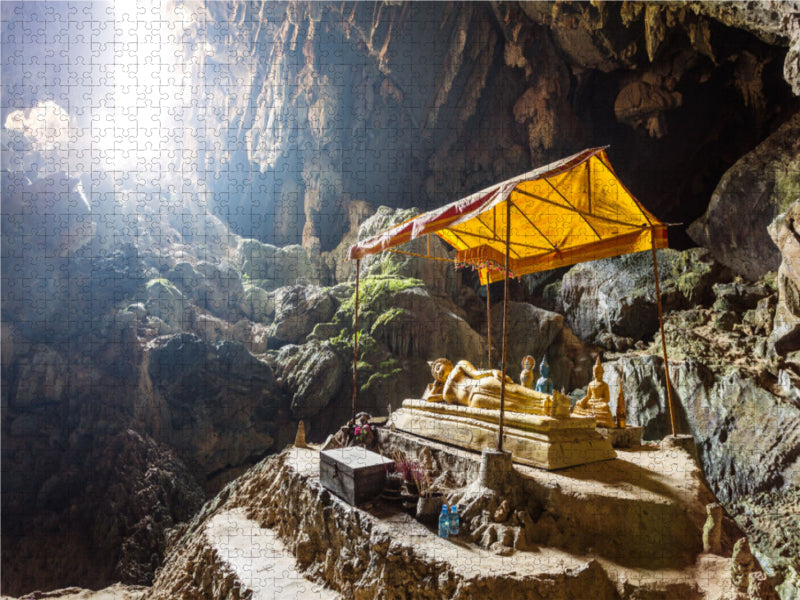 Tham Phu Kham - Vang Vieng - Laos - CALVENDO Foto-Puzzle - calvendoverlag 29.99