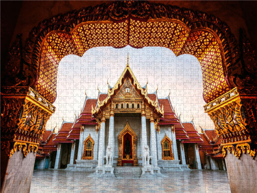 Wat Benchamabophit - Bangkok - Thailand - CALVENDO Foto-Puzzle - calvendoverlag 29.99
