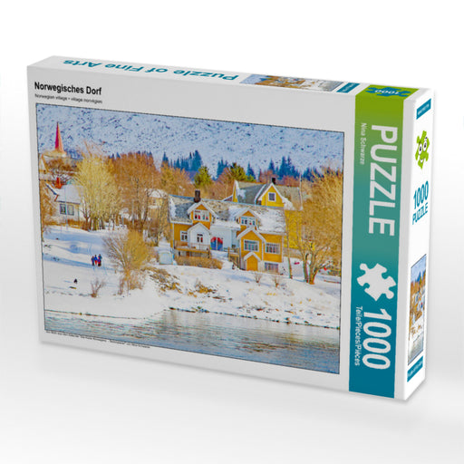 Norwegisches Dorf - CALVENDO Foto-Puzzle - calvendoverlag 29.99