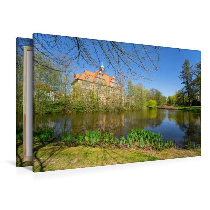 Premium Textil-Leinwand Premium Textil-Leinwand 120 cm x 80 cm quer Ein Motiv aus dem Kalender Bad Hersfeld Impressionen