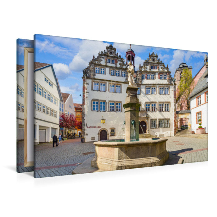 Premium Textil-Leinwand Premium Textil-Leinwand 120 cm x 80 cm quer Ein Motiv aus dem Kalender Bad Hersfeld Impressionen