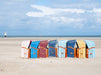 Strandkörbe für den nahenden Sturm vorbereitet - CALVENDO Foto-Puzzle - calvendoverlag 39.99