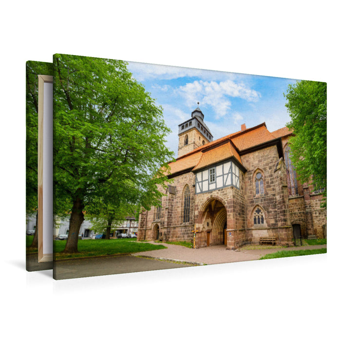 Premium Textil-Leinwand Premium Textil-Leinwand 120 cm x 80 cm quer Die Liebfrauenkirche