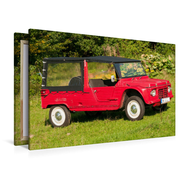 Premium Textil-Leinwand Premium Textil-Leinwand 120 cm x 80 cm quer Citroen Mehari