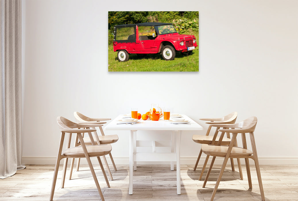 Premium textile canvas Premium textile canvas 120 cm x 80 cm landscape Citroen Mehari 