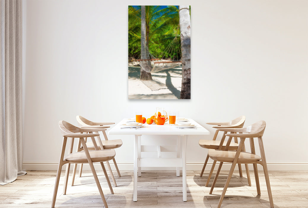 Premium textile canvas Premium textile canvas 80 cm x 120 cm high Isla Saona 