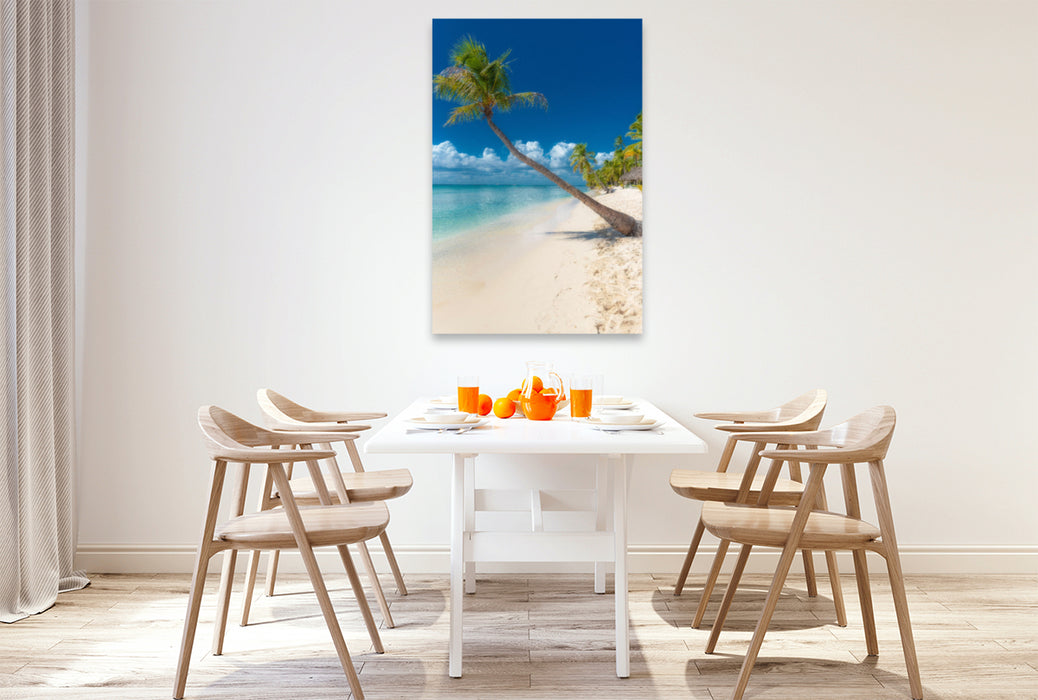 Premium textile canvas Premium textile canvas 80 cm x 120 cm high Isla Saona 