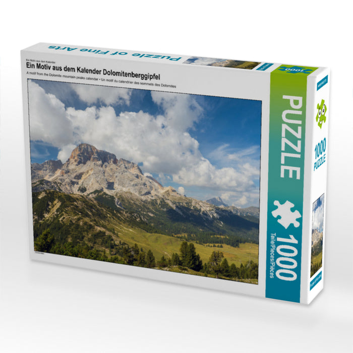 Dolomite mountain peaks - CALVENDO photo puzzle 