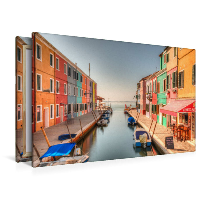 Premium textile canvas Premium textile canvas 120 cm x 80 cm landscape A motif from the calendar Isole di Burano 