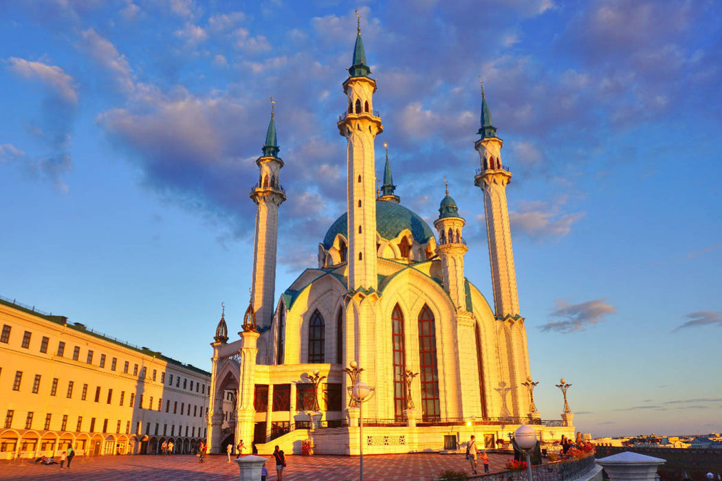 Premium textile canvas Premium textile canvas 120 cm x 80 cm landscape The Kul Sharif Mosque 