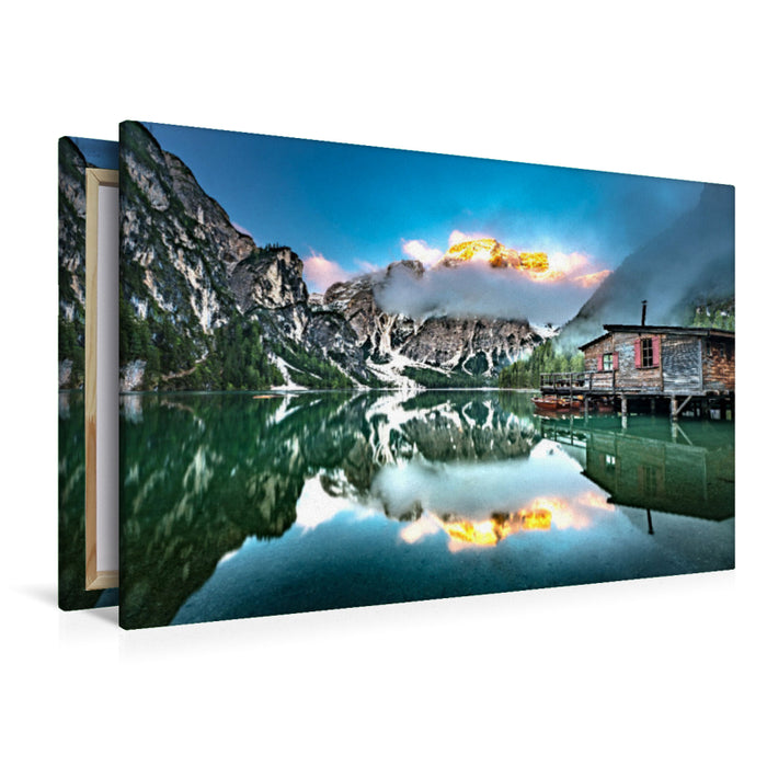 Premium textile canvas Premium textile canvas 120 cm x 80 cm across Karwendel 