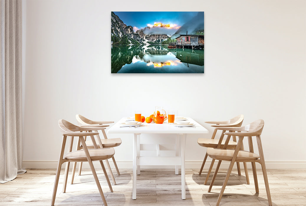 Premium textile canvas Premium textile canvas 120 cm x 80 cm across Karwendel 