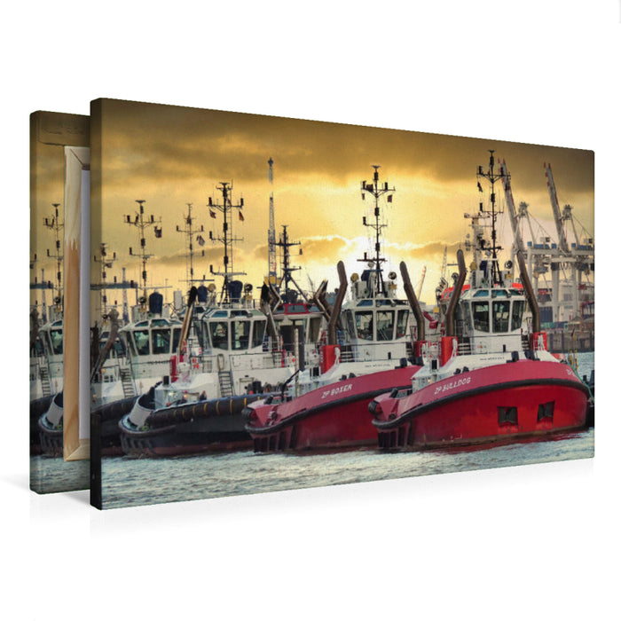 Premium textile canvas Premium textile canvas 75 cm x 50 cm landscape tug on demand 