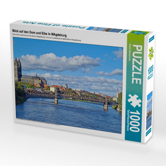 Blick auf den Dom und Elbe in MAgdeburg - CALVENDO Foto-Puzzle - calvendoverlag 29.99