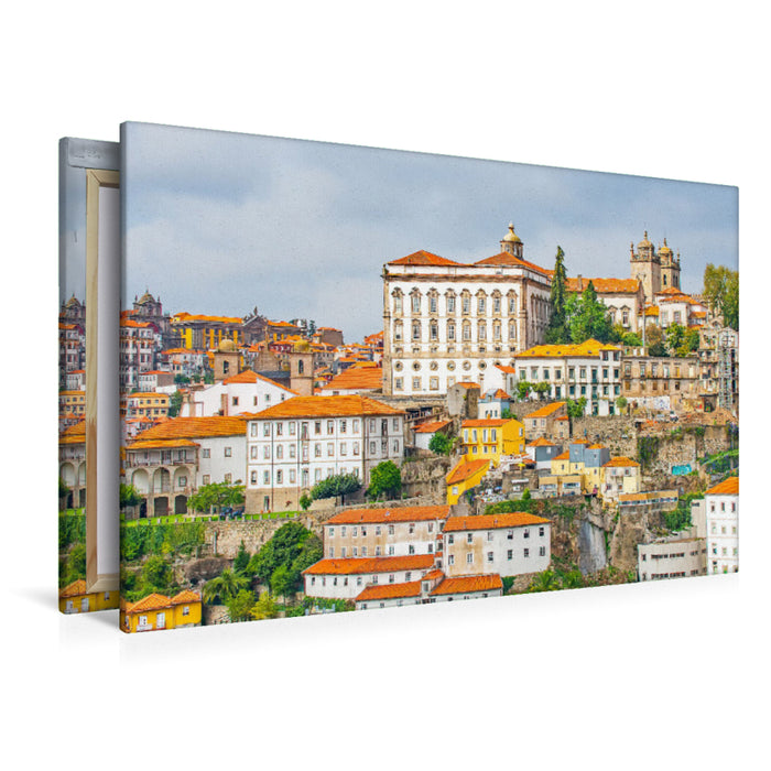 Premium Textil-Leinwand Premium Textil-Leinwand 120 cm x 80 cm quer Blick auf die Stadt Porto