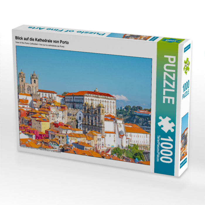 Blick auf die Kathedrale von Porto - CALVENDO Foto-Puzzle