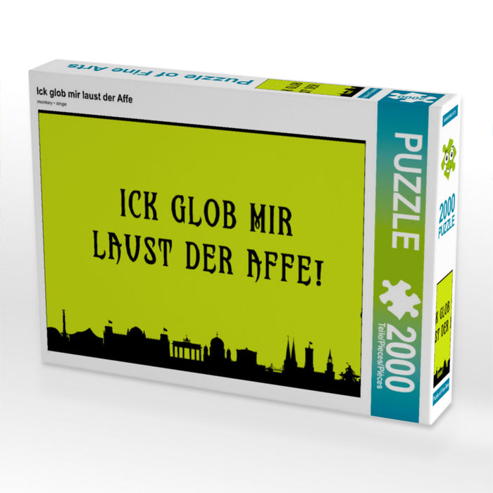 Ick glob mir laust der Affe - CALVENDO Foto-Puzzle - calvendoverlag 39.99