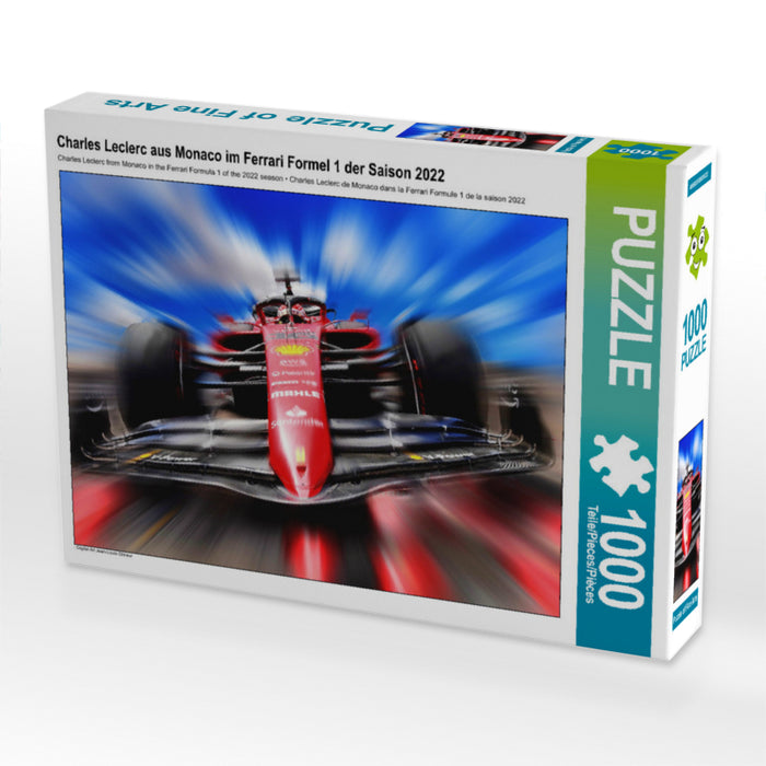 Charles Leclerc aus Monaco im Ferrari Formel 1 der Saison 2022 - CALVENDO Foto-Puzzle - calvendoverlag 29.99