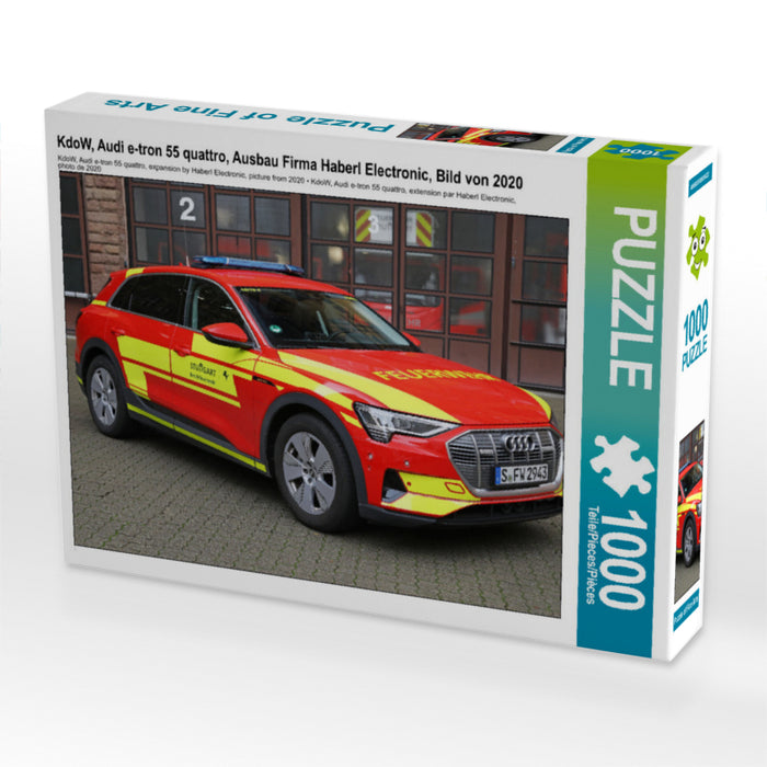 KdoW, Audi e-tron 55 quattro, Ausbau Firma Haberl Electronic, Bild von 2020 - CALVENDO Foto-Puzzle