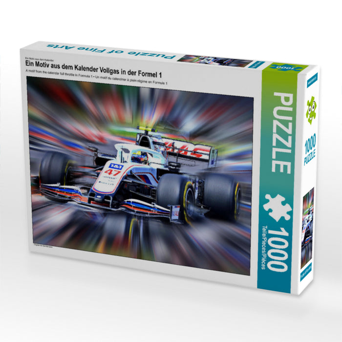 Full throttle in Formula 1 - CALVENDO photo puzzle 