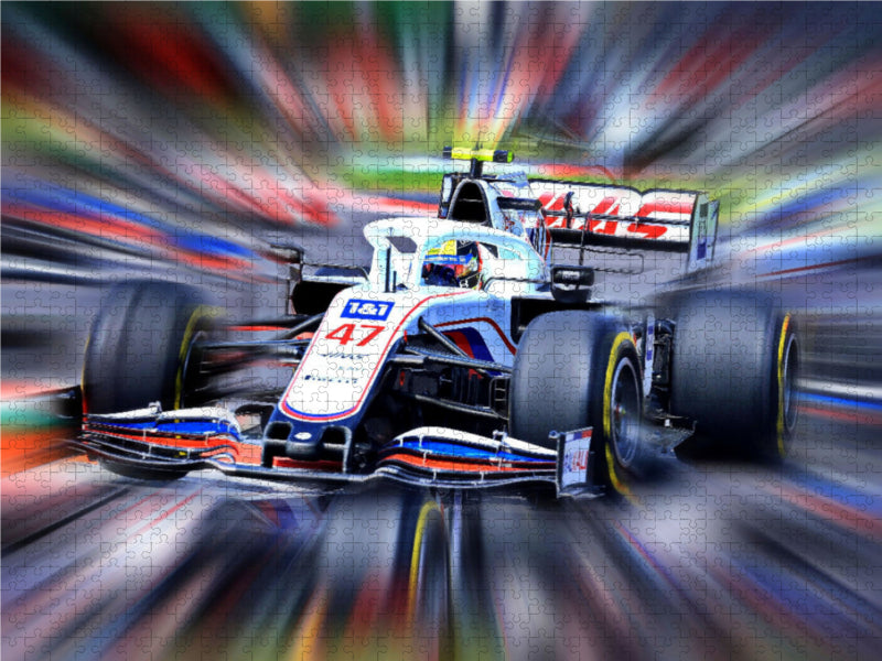 Full throttle in Formula 1 - CALVENDO photo puzzle 