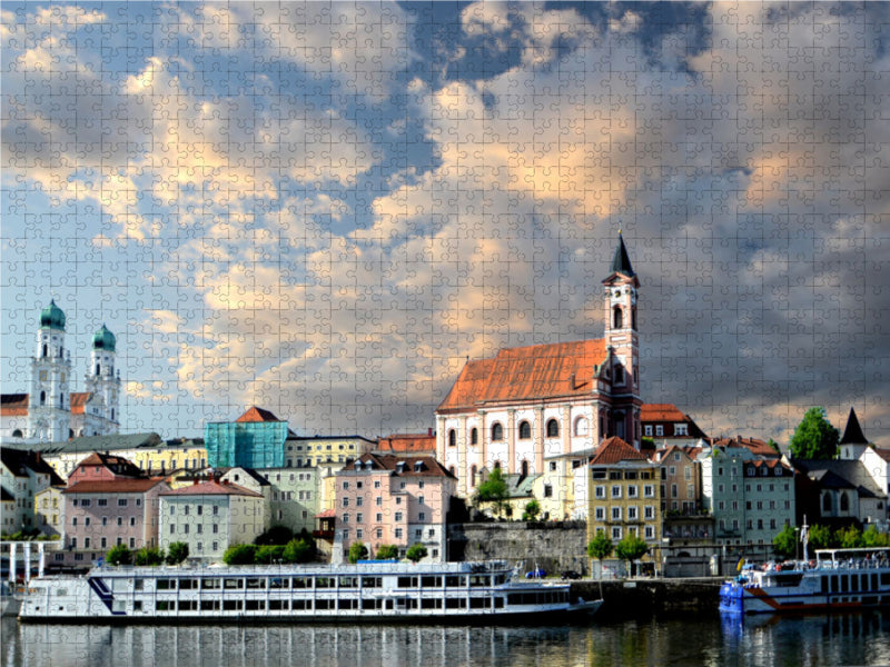Passau sur le Danube. - Casse-tête photo CALVENDO 