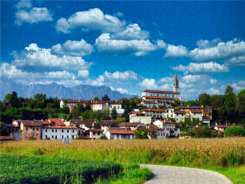 Conoglano in front of an Alpine backdrop - CALVENDO photo puzzle 