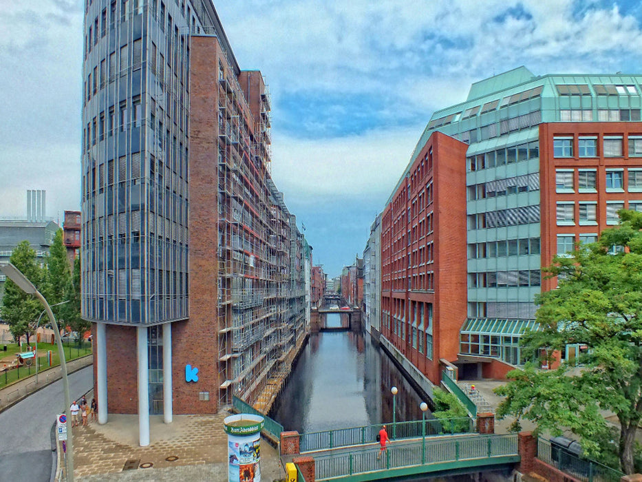 Das Herrengrabenfleet - Hamburg ist durchzogen von Fleets und Kanälen - CALVENDO Foto-Puzzle