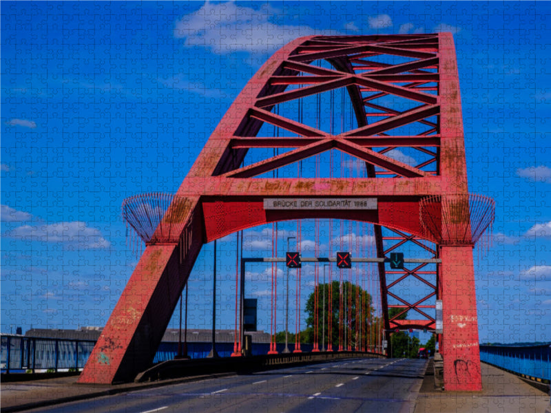 Pont de la Solidarité à Duisburg - Puzzle photo CALVENDO 
