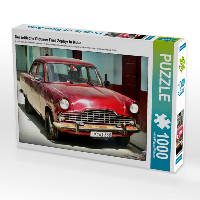 Der britische Oldtimer Ford Zephyr in Kuba - CALVENDO Foto-Puzzle