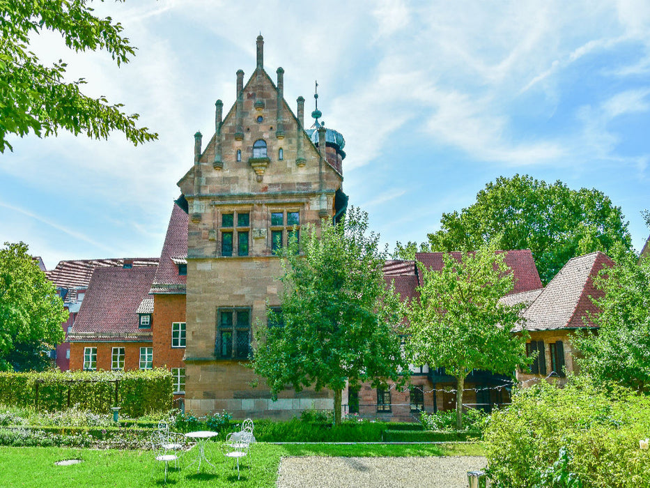 Jardin magique de la Renaissance au Musée Tucherschloss, Hirschelgasse, Nuremberg - Puzzle photo CALVENDO 