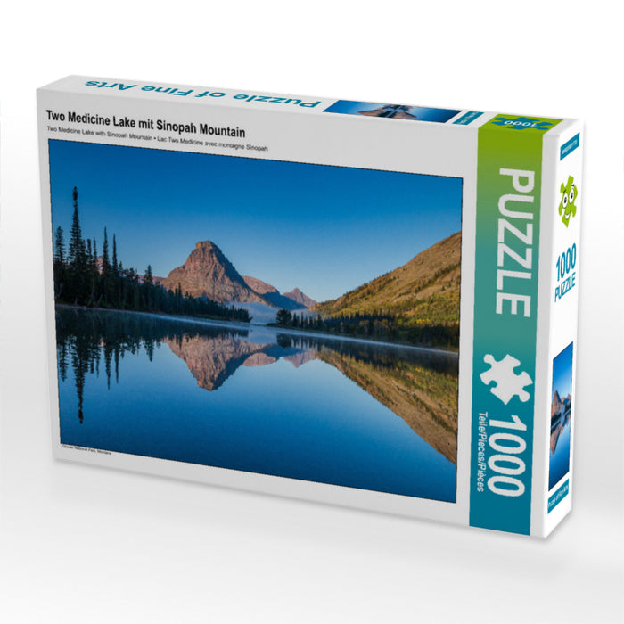 Lac Two Medicine avec montagne Sinopah - Puzzle photo CALVENDO 