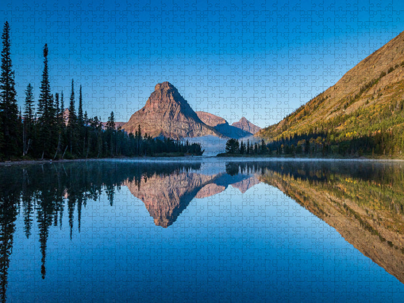 Two Medicine Lake mit Sinopah Mountain - CALVENDO Foto-Puzzle