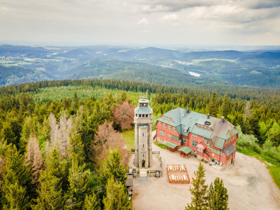 Lookout tower on the Auersberg - CALVENDO photo puzzle 